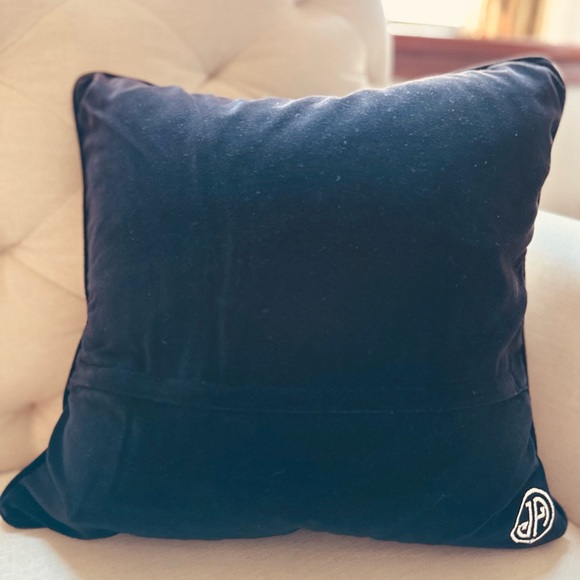 Jonathan Adler RARE Charlie Chaplin Needlepoint Pillow w/ insert 16x16 - Picture 5 of 6